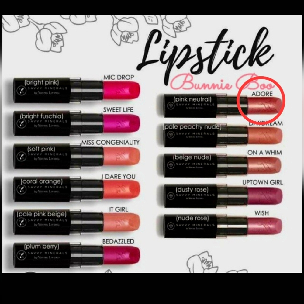 Young‎ Living Savvy Minerals Lipstick in Adore - Pink